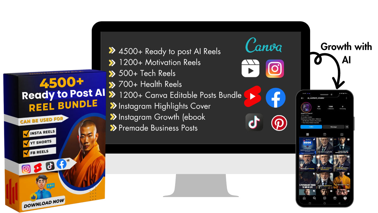 4500+ Ready to Post AI Reels Bundle