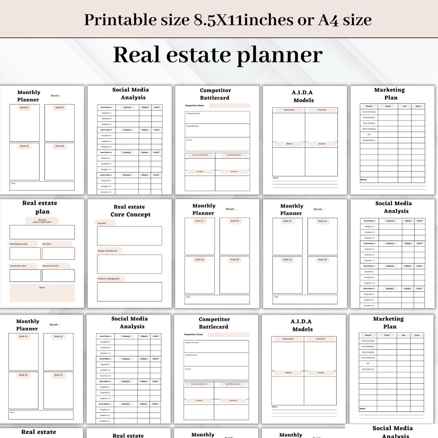 Real Estate Planner Bundle