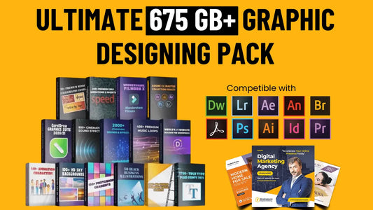Ultimate 675 GB Graphic Designing Pack